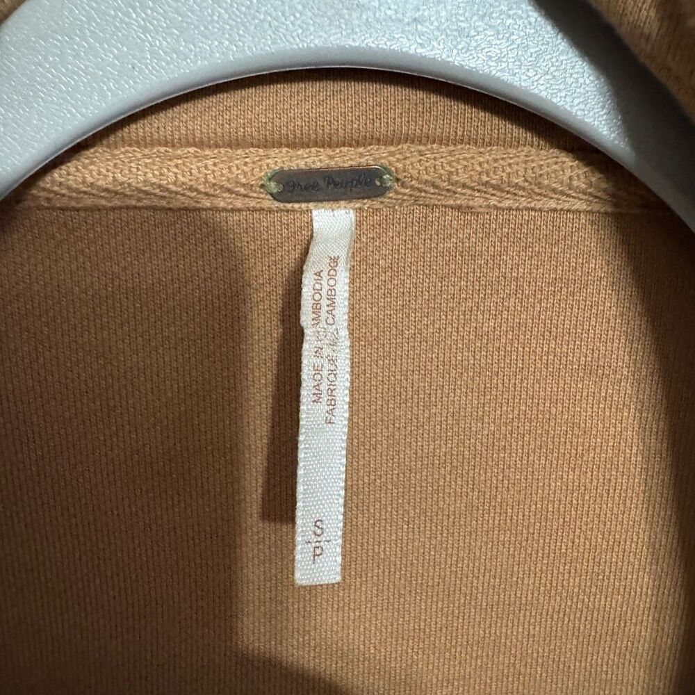 Free People Ruby Jacket, tan oversized fleece shacket size small - Picture 5 of 8